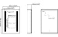 Sayuri 500mm 1 Door Front-Lit LED Mirror Cabinet