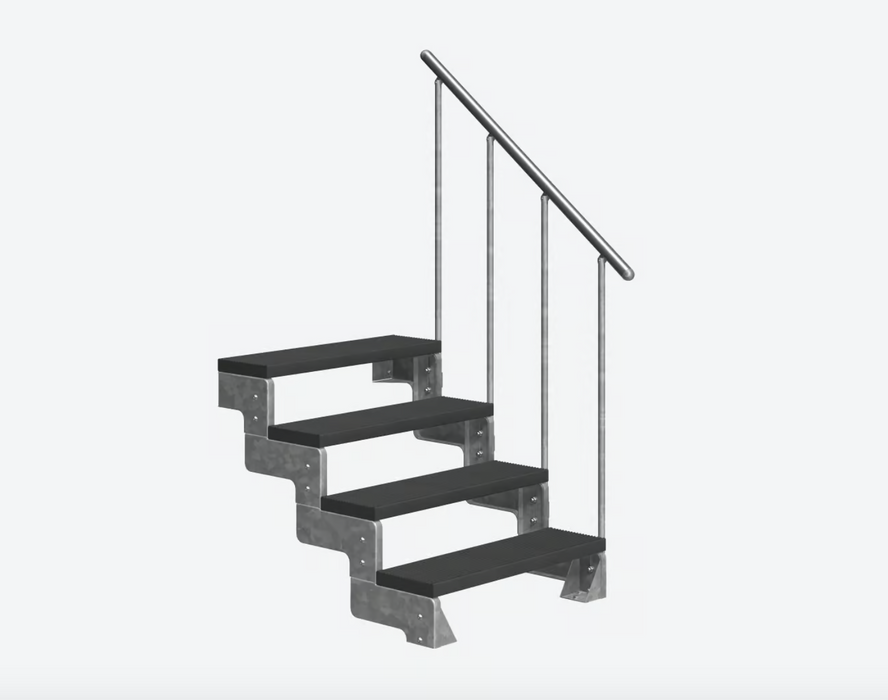 Outdoor metal staircase GARDENTOP Trimax® - Anthracite