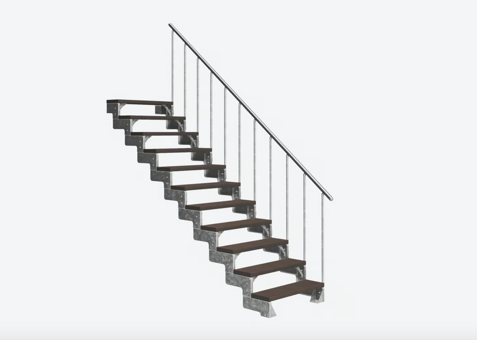 Outdoor metal staircase GARDENTOP Trimax® - Anthracite