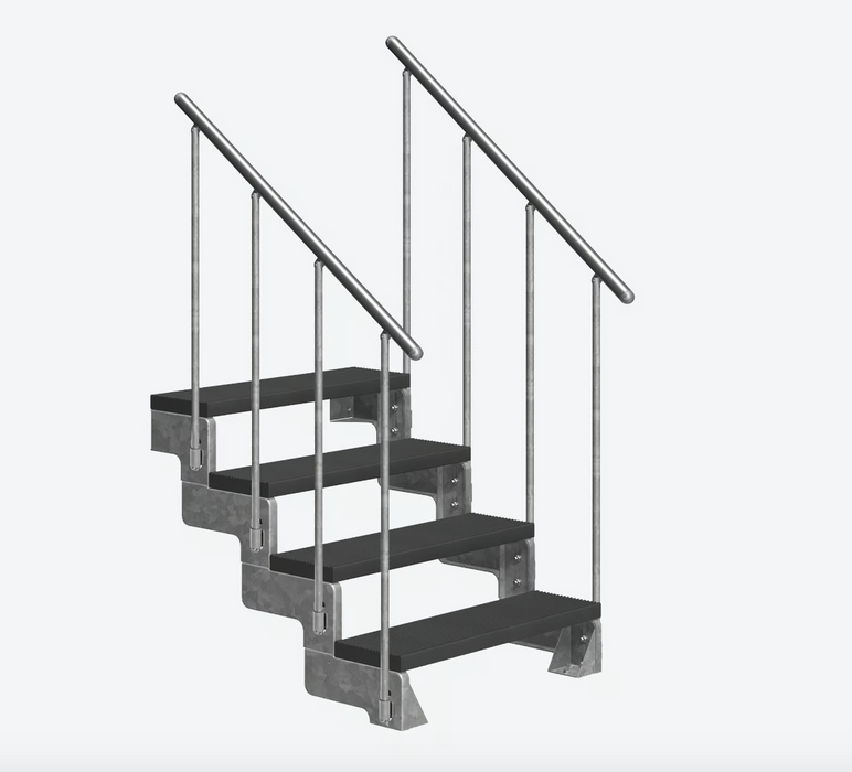 Outdoor metal staircase GARDENTOP Trimax® - Anthracite