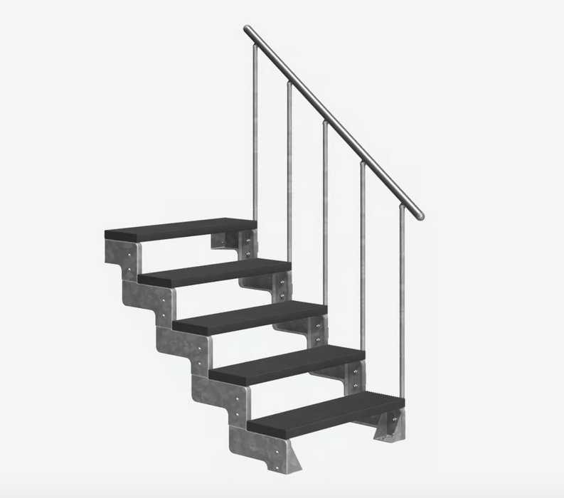Outdoor metal staircase GARDENTOP Trimax® - Anthracite
