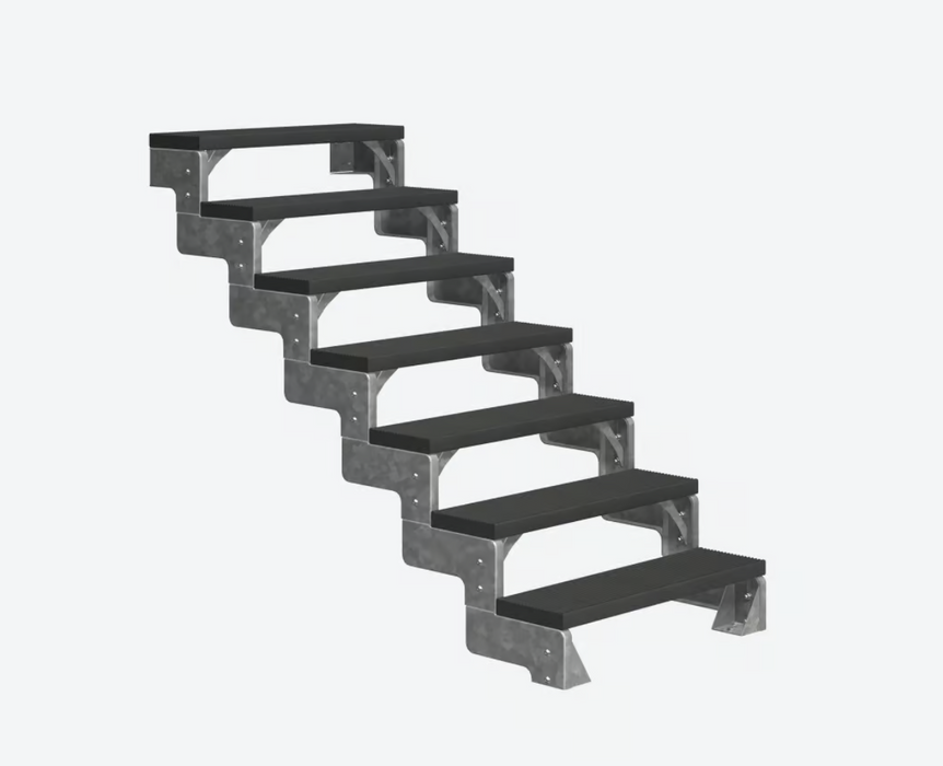 Outdoor metal staircase GARDENTOP Trimax® - Anthracite