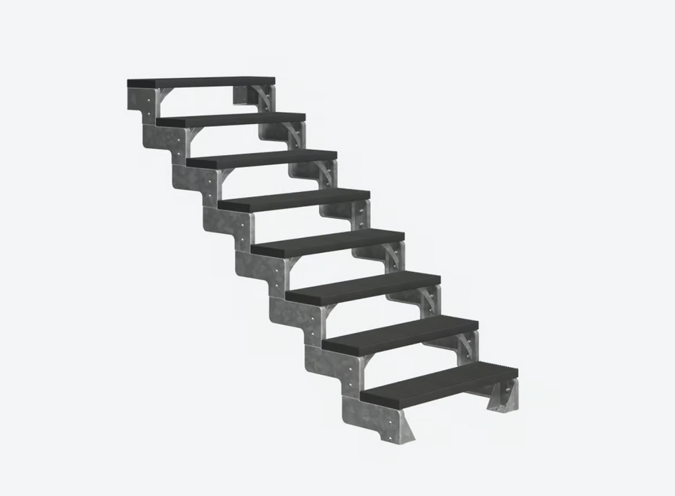 Outdoor metal staircase GARDENTOP Trimax® - Anthracite