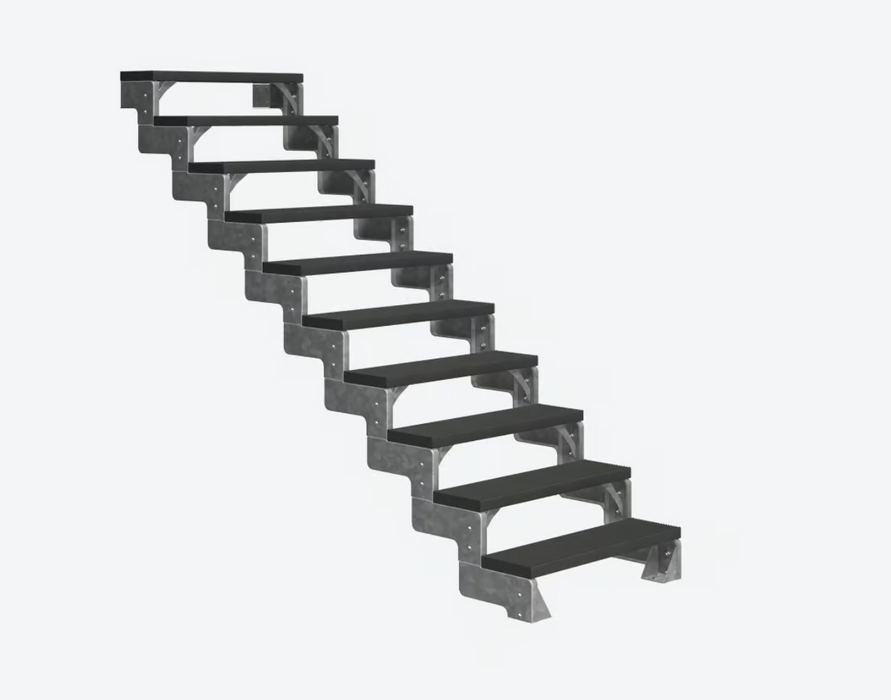 Outdoor metal staircase GARDENTOP Trimax® - Anthracite