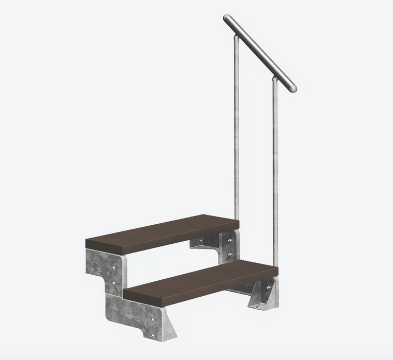 Outdoor metal staircase GARDENTOP Trimax® - Brown