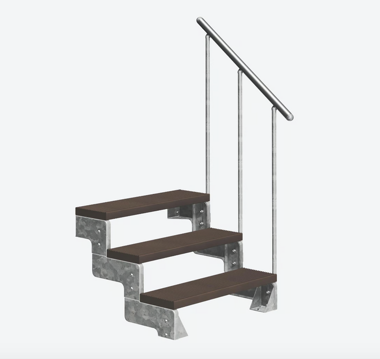 Outdoor metal staircase GARDENTOP Trimax® - Brown