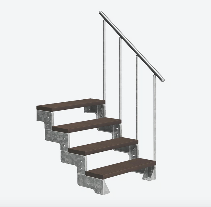 Outdoor metal staircase GARDENTOP Trimax® - Brown