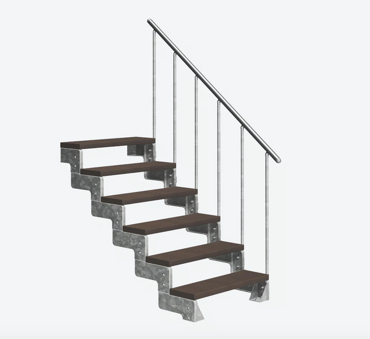 Outdoor metal staircase GARDENTOP Trimax® - Brown