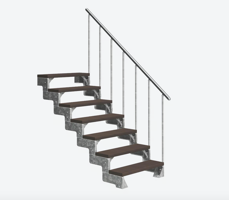 Outdoor metal staircase GARDENTOP Trimax® - Brown