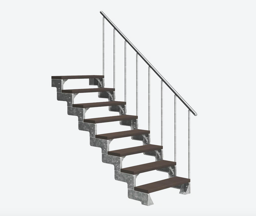 Outdoor metal staircase GARDENTOP Trimax® - Brown