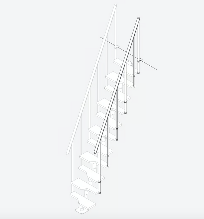 Handrail banister for staircase ATLANTA