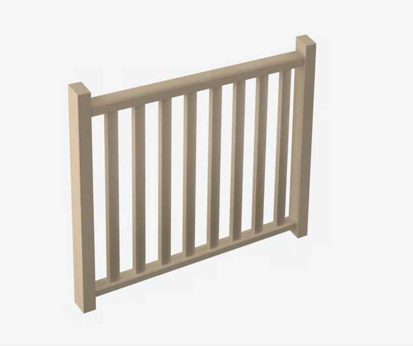 Landing banister SQUARE WOOD