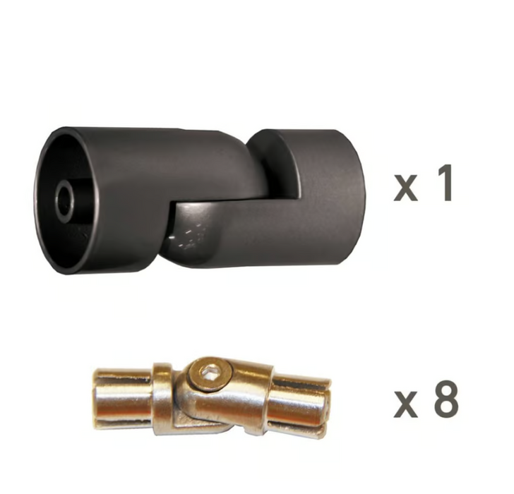 Corner kit anthracite for PROVA 8