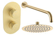 Seren Round Shower Valve & Kit Pack 1 - Brushed Brass