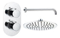 Seren Round Shower Valve & Kit Pack 1 - Chrome