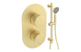 Seren Round Shower Valve & Kit Pack 2 - Brushed Brass