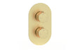 Seren Round Shower Valve & Kit Pack 3 - Brushed Brass