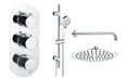 Seren Round Shower Valve & Kit Pack 3 - Chrome