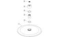 Seren 200mm Round Ultraslim Showerhead - Matt Black