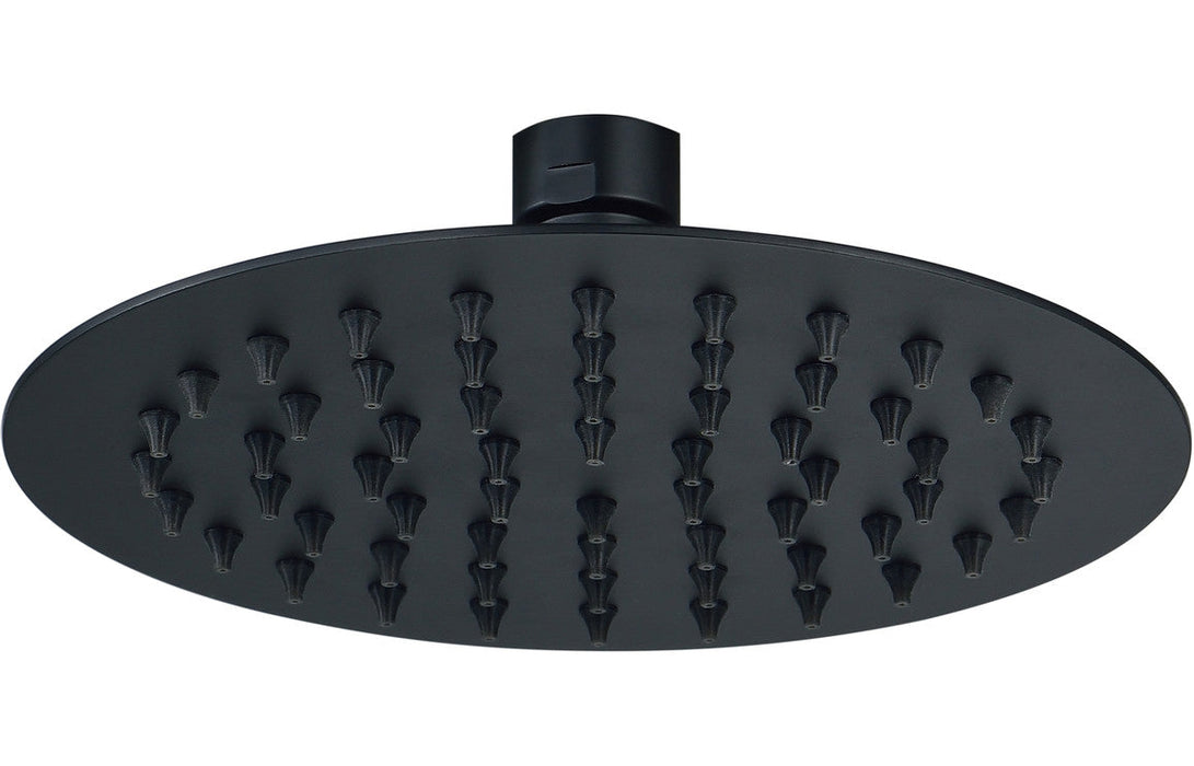 Seren 200mm Round Ultraslim Showerhead - Matt Black