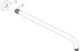 Seren 320mm Round Shower Arm - Matt Black
