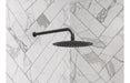 Seren 320mm Round Shower Arm - Matt Black