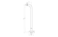 Seren 320mm Round Shower Arm - Matt Black