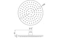 Seren Round Showerhead - Chrome