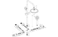 Seren Round Thermostatic Bar Mixer w/Riser Kit - Matt Black
