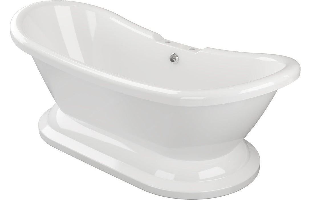 Serene Freestanding 1760x700x720mm 2TH Bath w/Base - White
