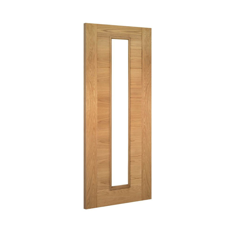 Deanta Seville Prefinished Oak Glazed 1 Lite Door