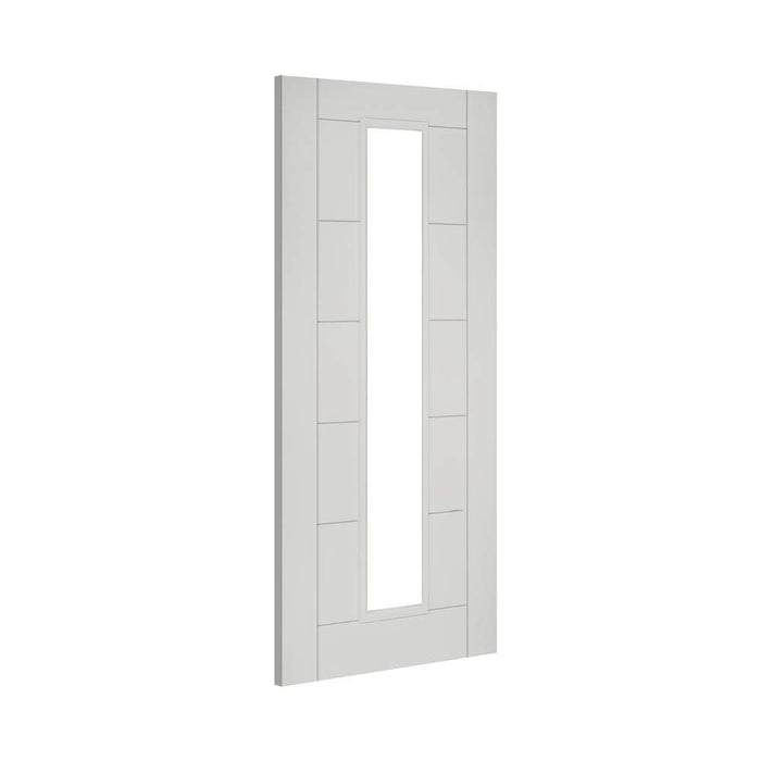 Deanta Seville White Primed Glazed 1 Lite Door