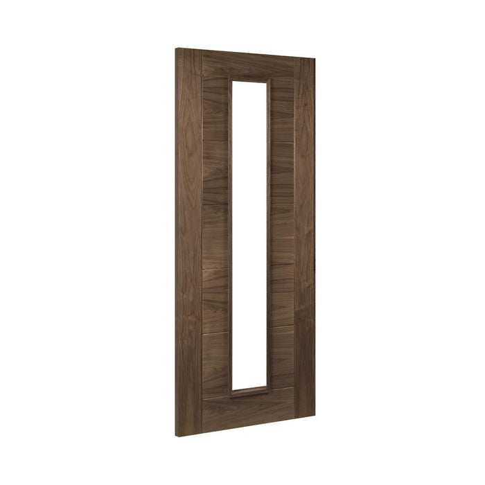 Deanta Seville Prefinished Walnut Glazed 1 Lite Door