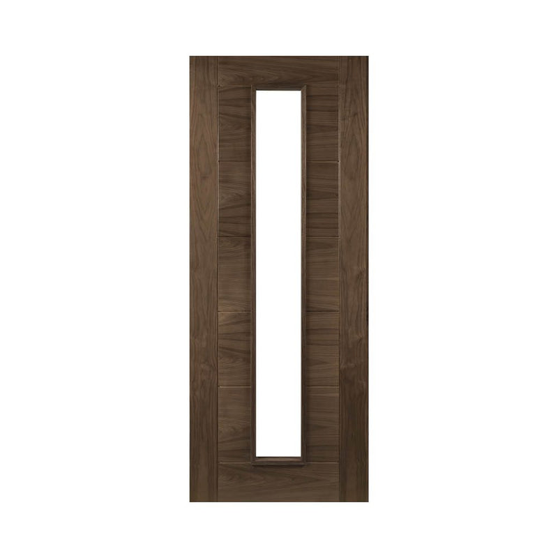 Deanta Seville Prefinished Walnut Glazed 1 Lite Door