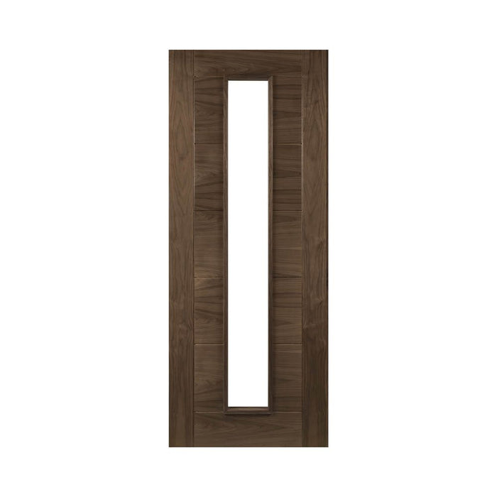 Deanta Seville Prefinished Walnut Glazed 1 Lite Door