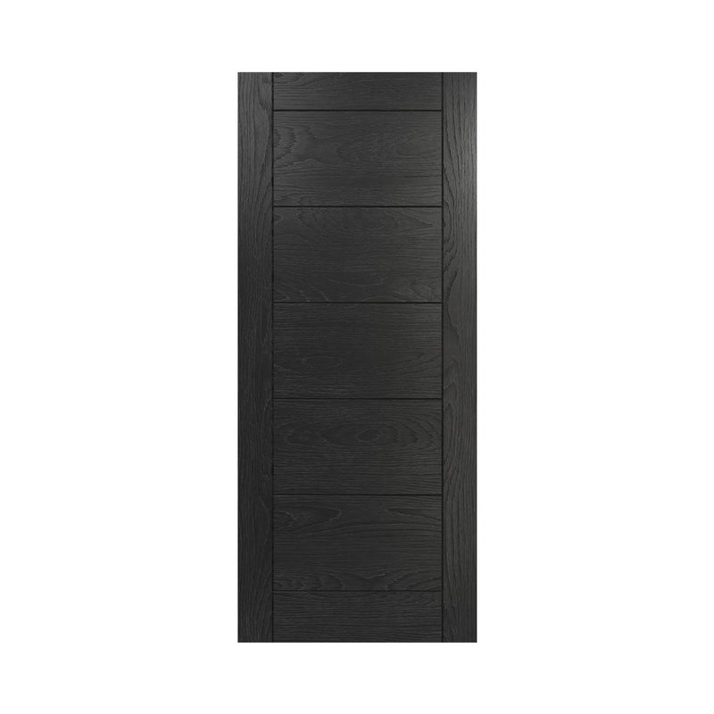 Deanta Seville Brushed Black Oak Door