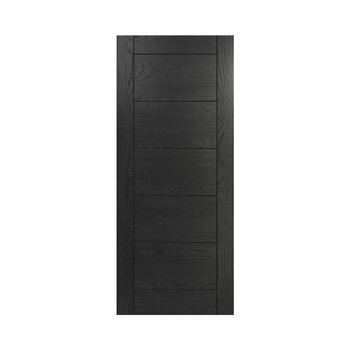 Deanta Seville Brushed Black Oak Door
