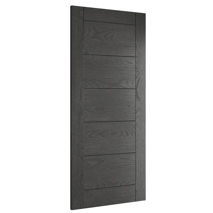 Deanta Seville Brushed Black Oak Door