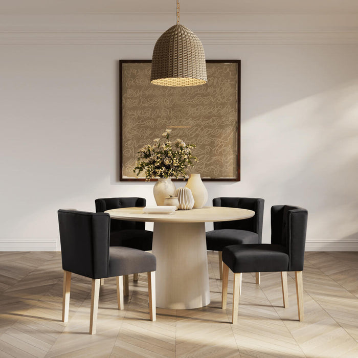 Shay Winged Dining Chair Without Arms
