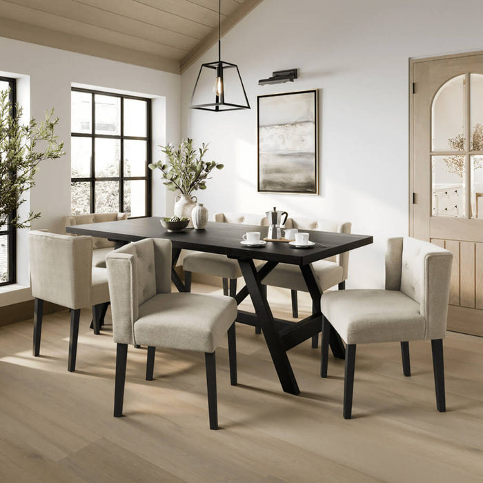 Shay Winged Dining Chair Without Arms