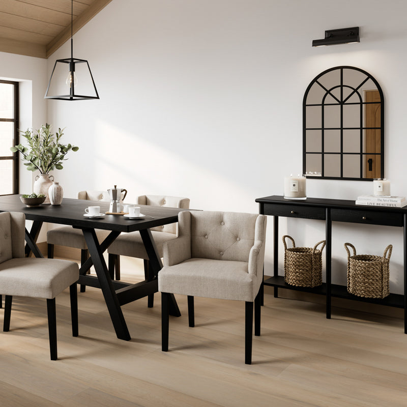 Shay  Winged Chair with Arms