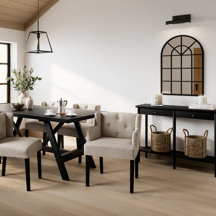Shay  Winged Chair with Arms