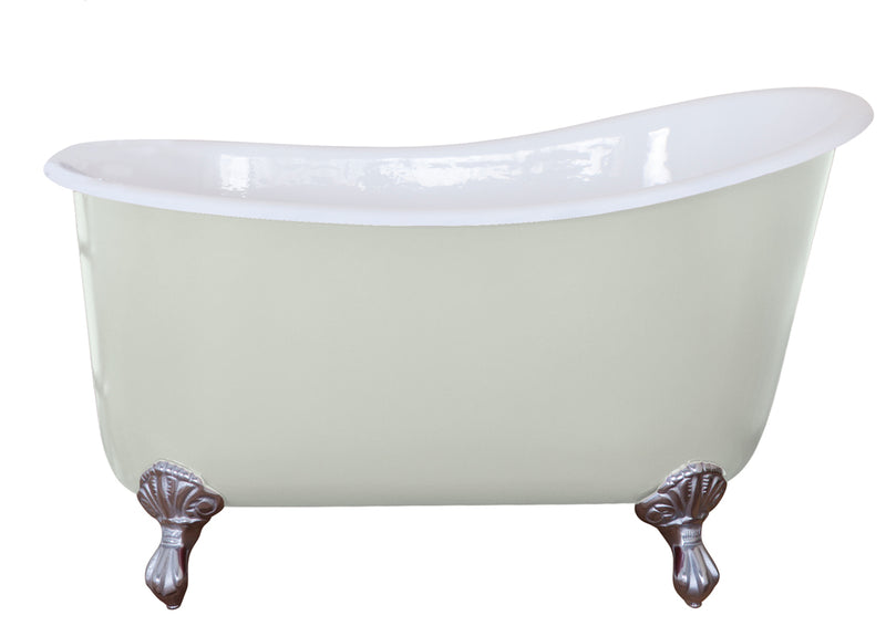 Hurlingham Shelley Freestanding Cast Iron Slipper Bath 1370 x 730mm