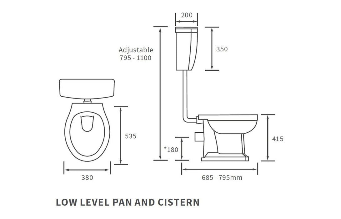 Sherlais Low Level WC & Soft Close Seat