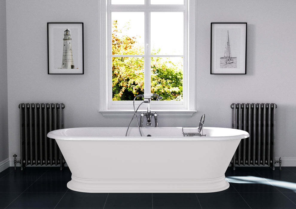 Hurlingham Shikara Freestanding Cast Iron Bath 1820 x 810mm 0TH