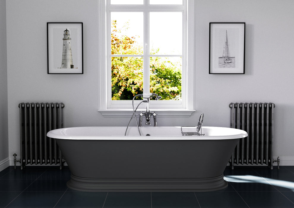 Hurlingham Shikara Freestanding Cast Iron Bath 1820 x 810mm 0TH