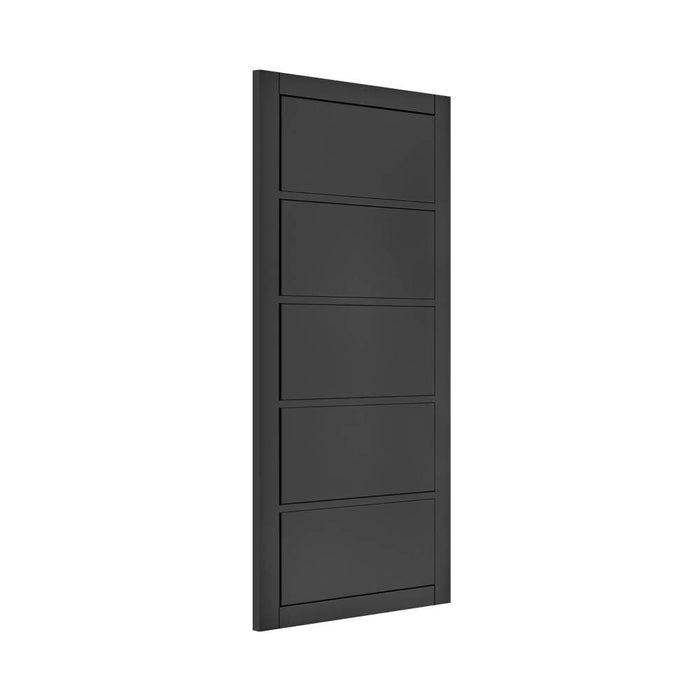 Deanta Shoreditch Black Prefinished Door