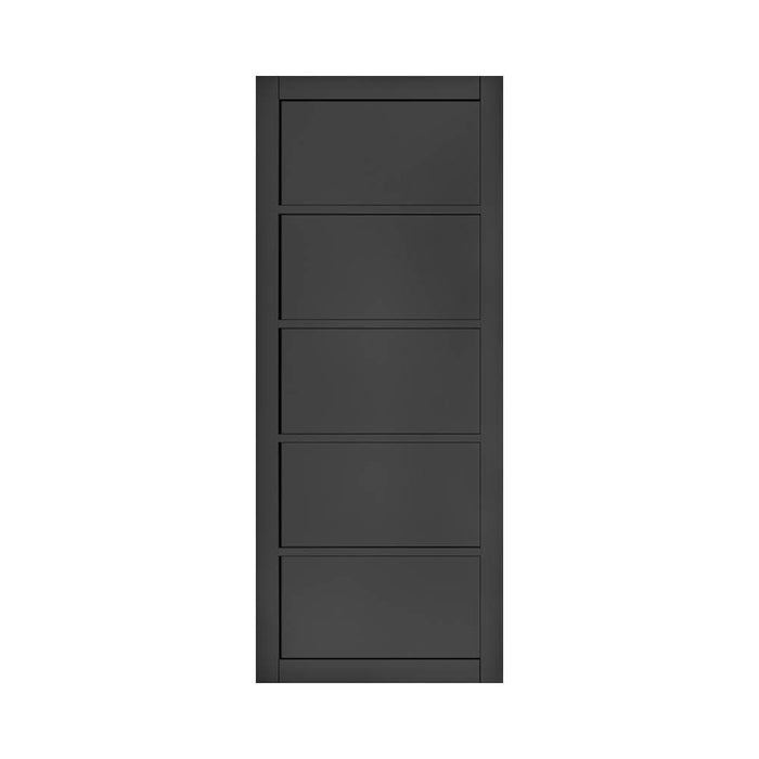 Deanta Shoreditch Black Prefinished Door