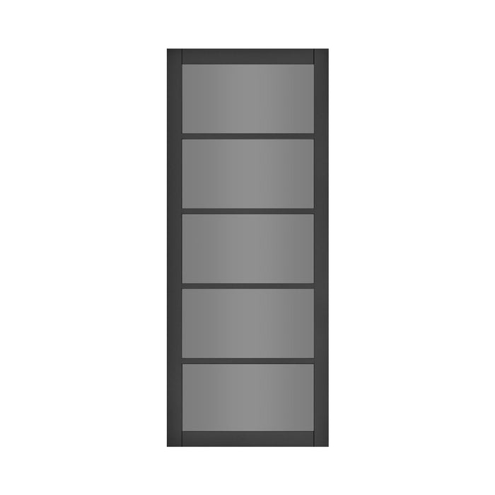 Deanta Shoreditch Black Prefinished Tinted Glaze Door