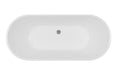 Silvano Fluted Freestanding 1700x750x570mm 0TH Bath
